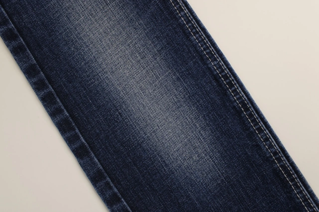 Top Quality Workable Price 11oz Big Wide 160cm Comfortable Stretch Dark Blue Warp Slub Denim Fabric for men's Jeans