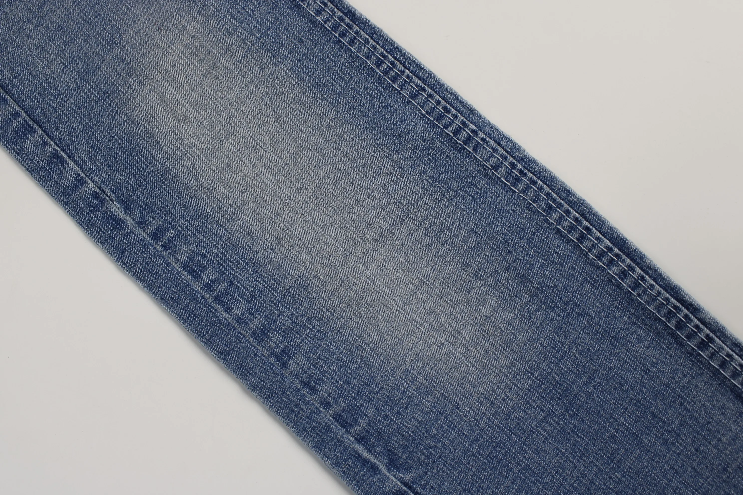 Top Quality Workable Price 9.5oz Big Wide 160cm Comfortable Stretch Dark Blue corss  Slub Denim Fabric for men's Jeans