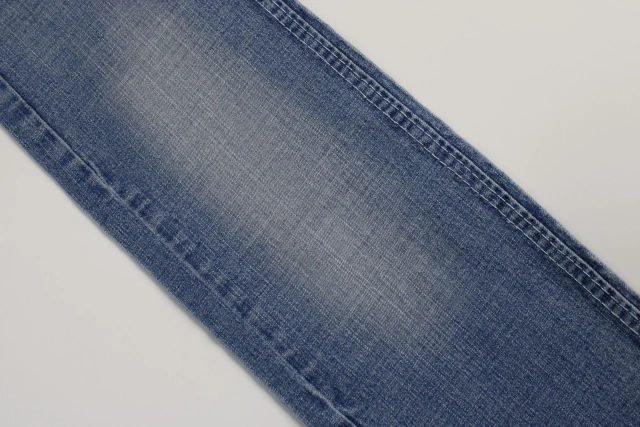 Top Quality Workable Price 9.5oz Big Wide 160cm Comfortable Stretch Dark Blue corss  Slub Denim Fabric for men's Jeans
