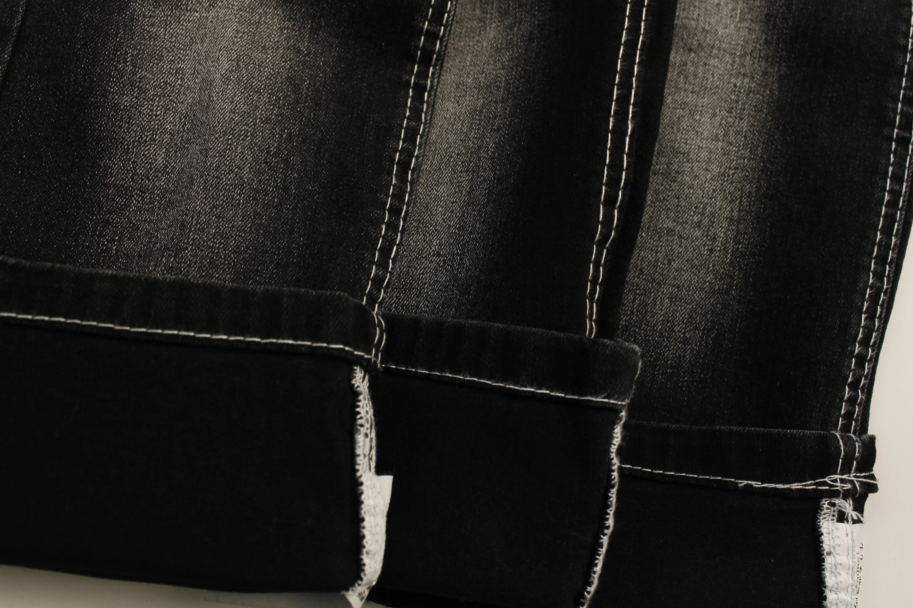Factory Stock Lot Sold at Big Discounted Price black back Super High Elastic Soft Touch  OA Jeans Denim Fabric