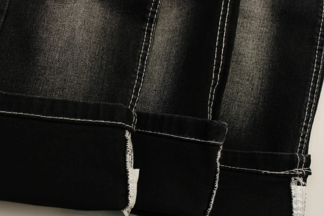 Factory Stock Lot Sold at Big Discounted Price black back Super High Elastic Soft Touch  OA Jeans Denim Fabric