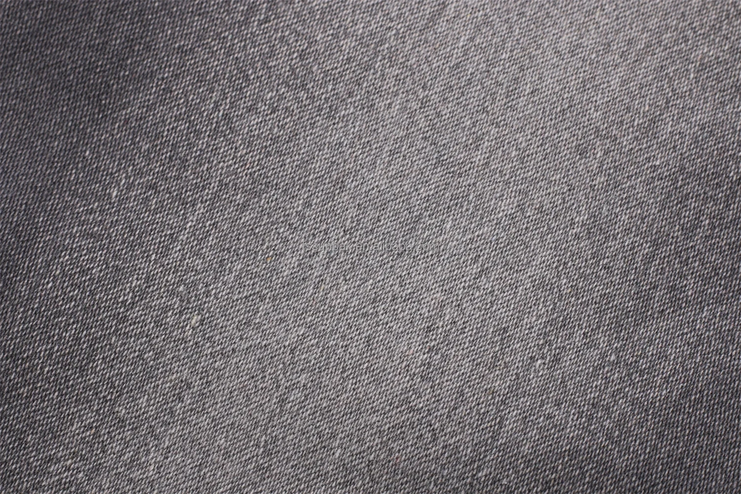 Low Price Quality Satin Gray Jeans Fabric 7.8oz Sulfur Grey Comfortable Stretch Soft Touch no Slub Denim Fabric