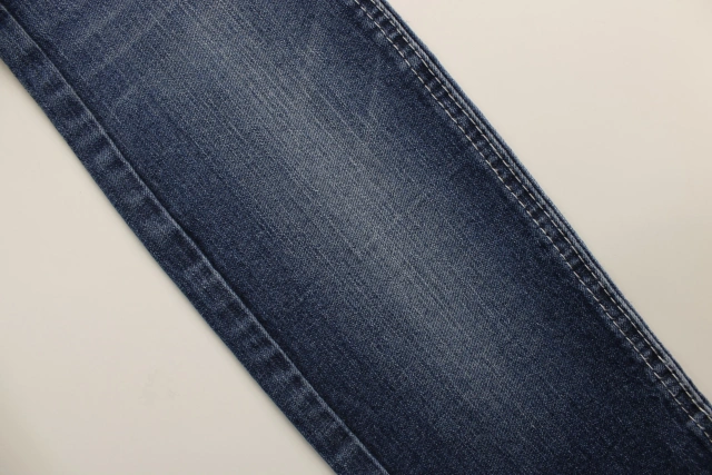 Running Style 10 oz warp slub  Indigo   Stretch  Denim Fabric  for  Jeans Fabric