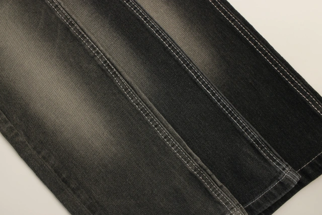 In stock A Quality Cheap Price  8.4 OZ 180cm Width stretch  sulfur black Denim Fabric Jeans