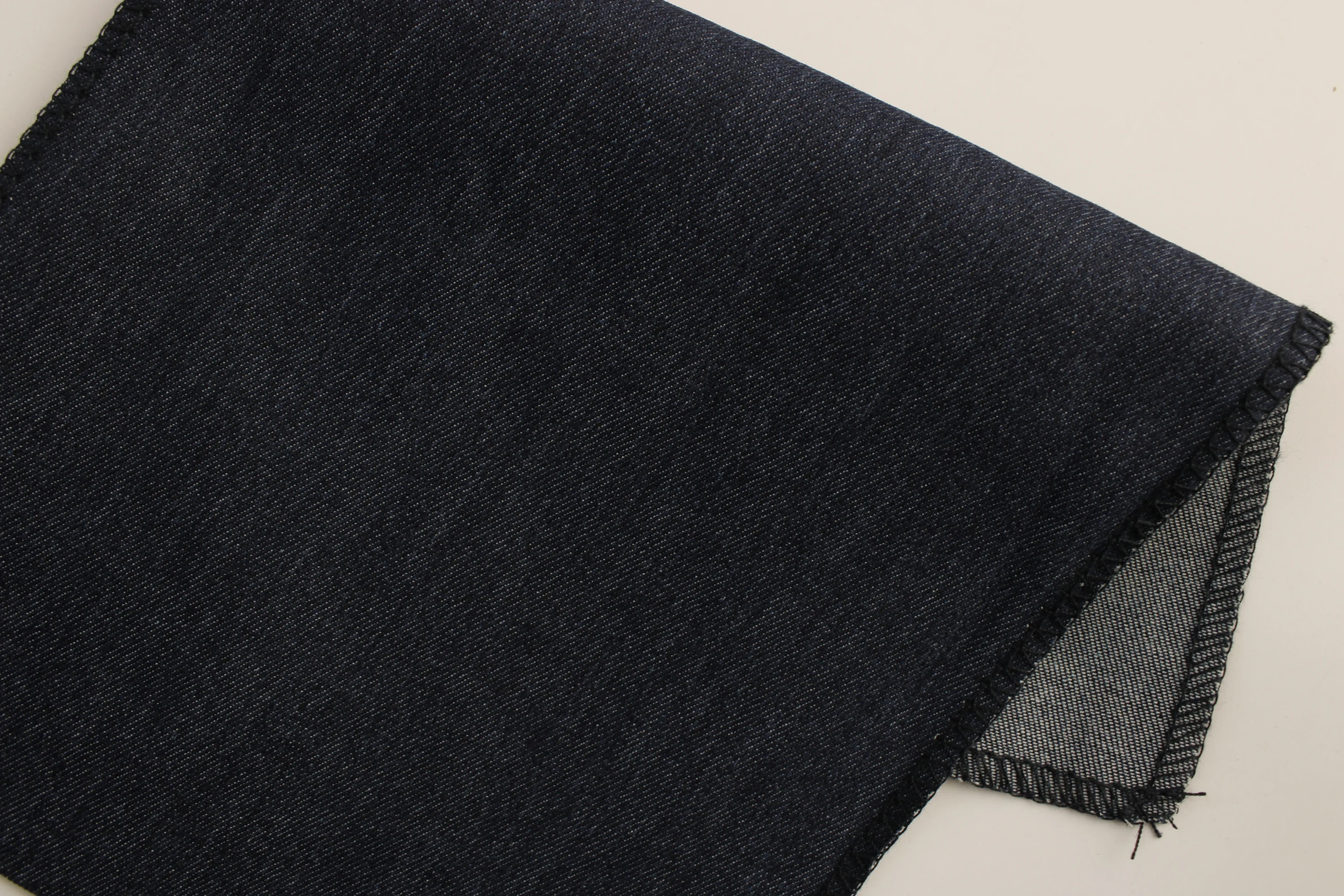 A grade competitive Price 8.4oz Big Wide 180cm Comfortable Stretch Dark Blue  Denim Fabric for men's Jeans