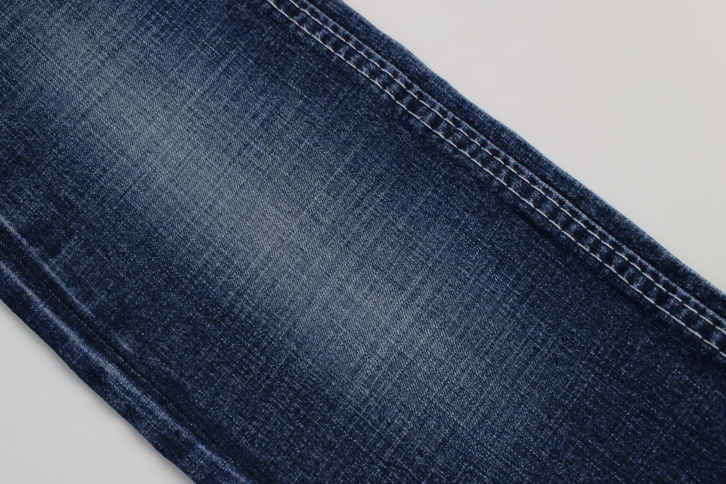 Top Quality Workable Price 9.5oz Big Wide 160cm Comfortable Stretch Dark Blue corss  Slub Denim Fabric for men's Jeans