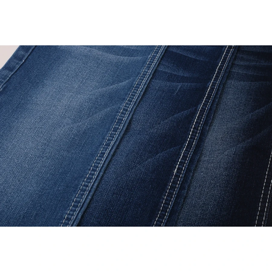 Stretch Cotton poly spandex denim fabrics Hot sale Cheap Indigo blue Jeans Fabric