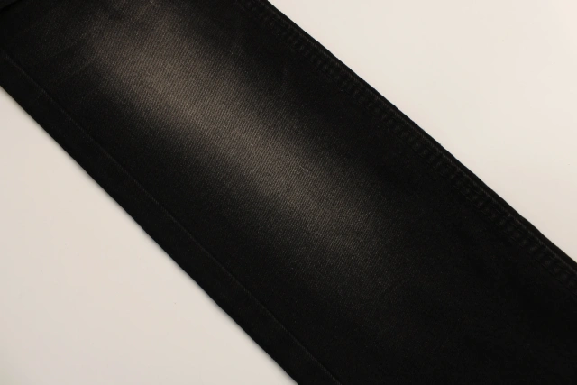 Levi's boyfriend denim jeans fabric 11oz  black and black back  twill comfortable  stretch fabric for jeans
