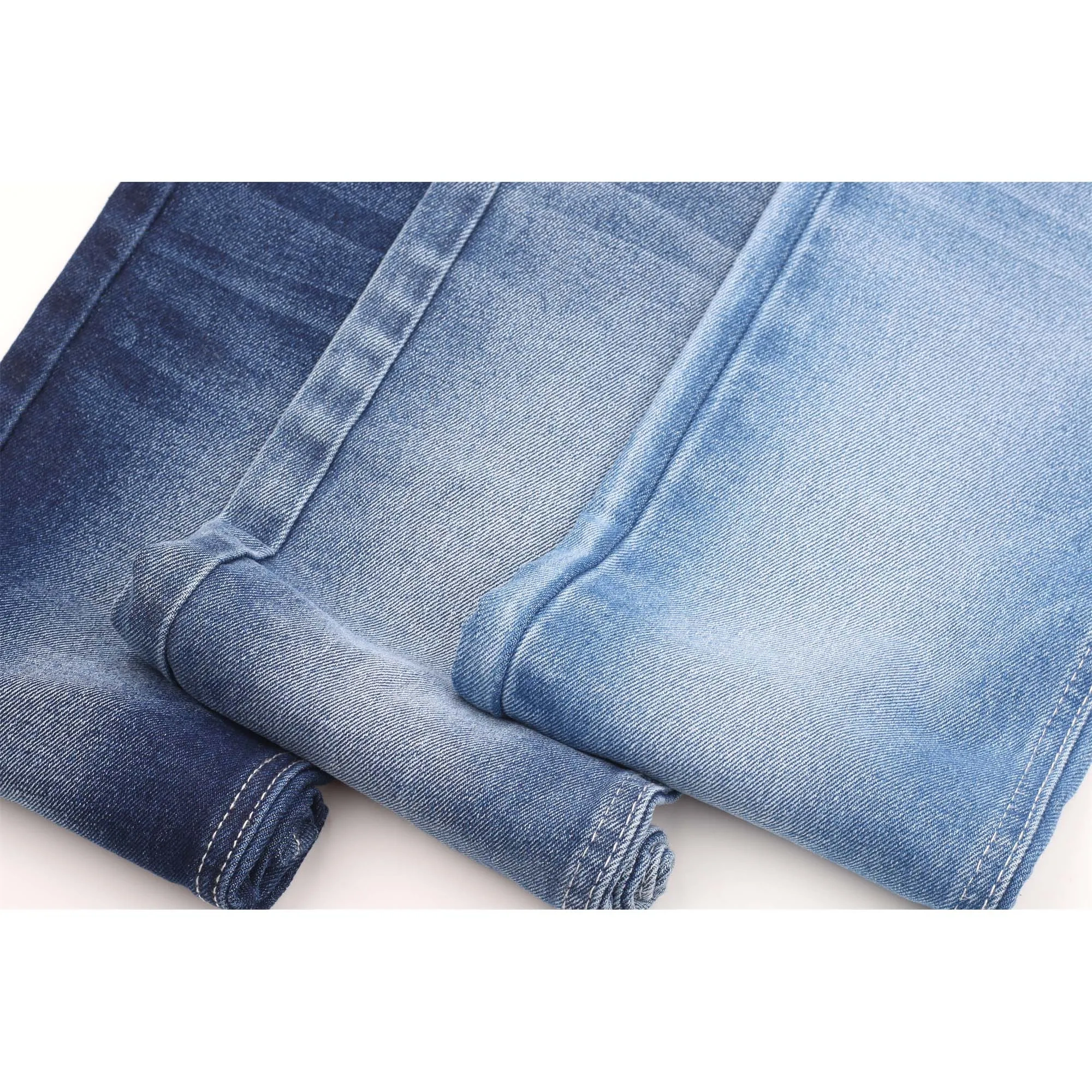 Best Sell Best Quality Affordable Price 12.3oz/417gsm Comfortable Stretch Heavy Weight No Slub OA Indigo Twill Fabric Denim