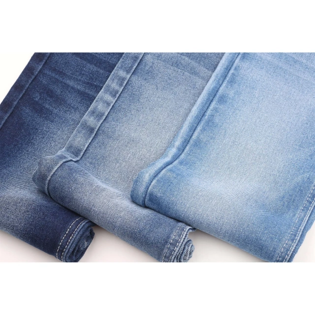 Best Sell Best Quality Affordable Price 12.3oz/417gsm Comfortable Stretch Heavy Weight No Slub OA Indigo Twill Fabric Denim