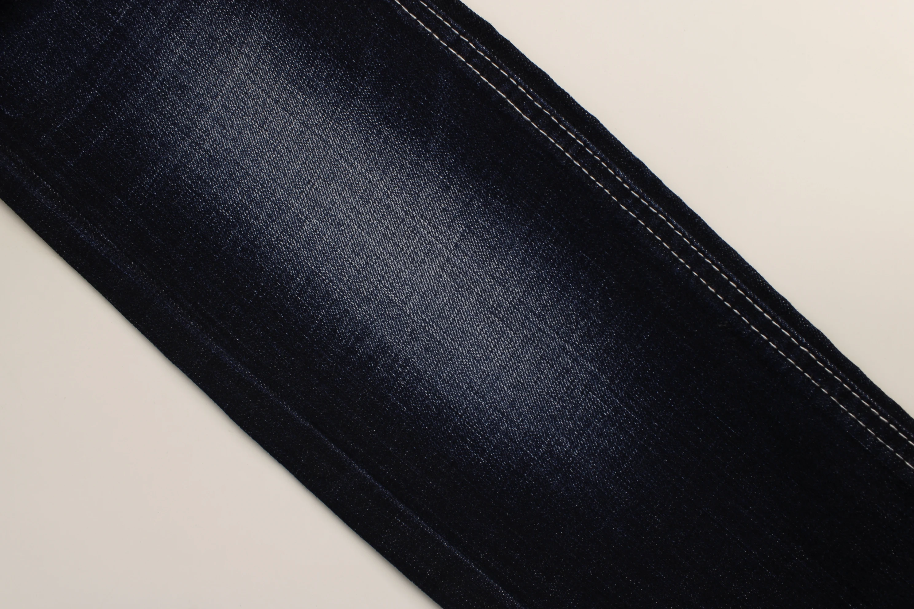 Top Quality Workable Price 11oz Big Wide 160cm Comfortable Stretch Dark Blue Warp Slub Denim Fabric for men's Jeans