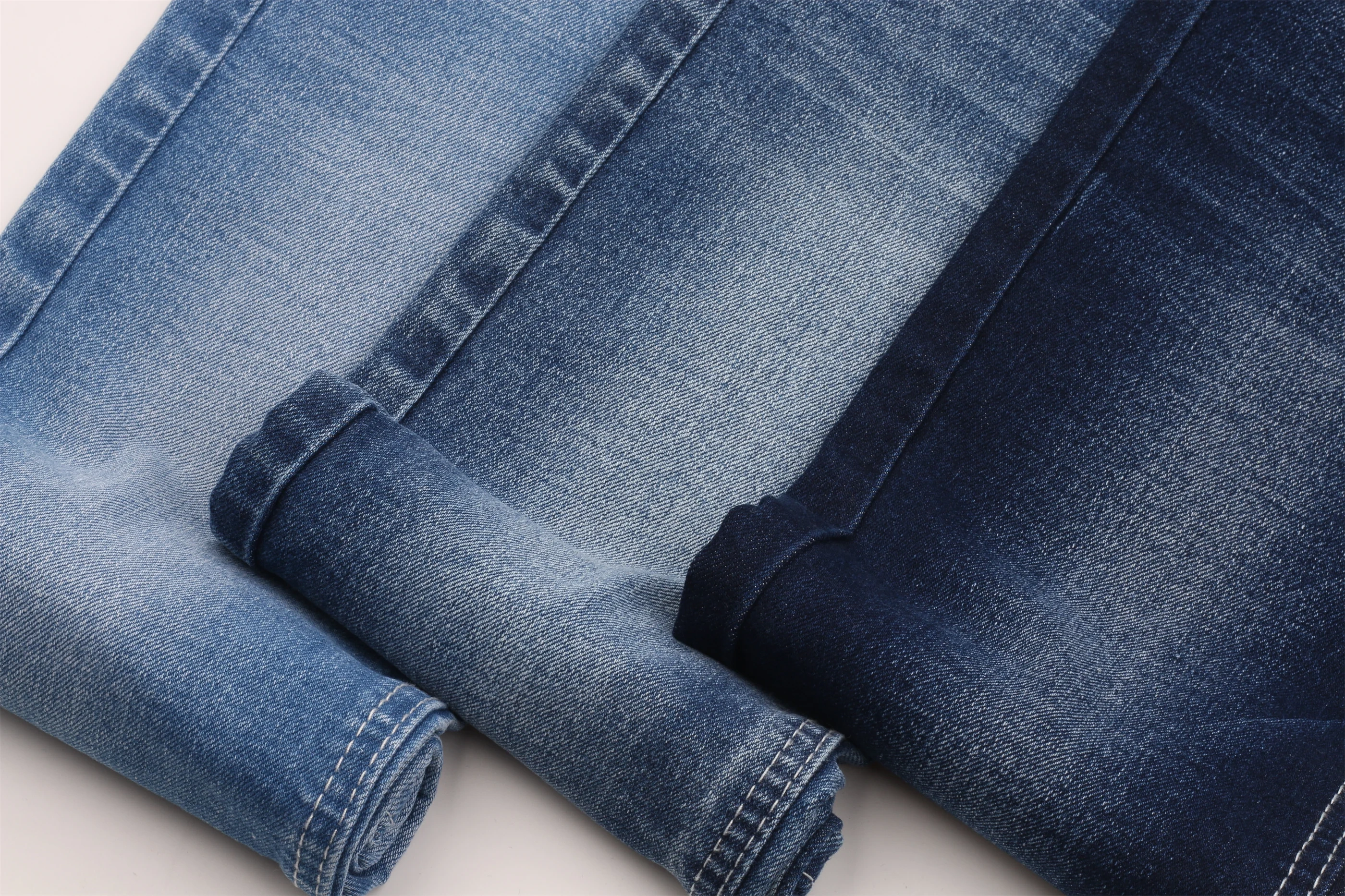 11 oz good price good quality cotton   warp slub dark blue color fabric for jeans  wholesale