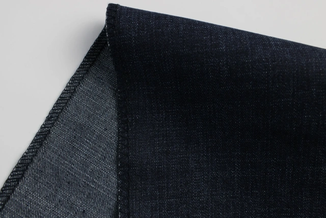 Top Quality Workable Price 9.5oz Big Wide 160cm Comfortable Stretch Dark Blue corss  Slub Denim Fabric for men's Jeans