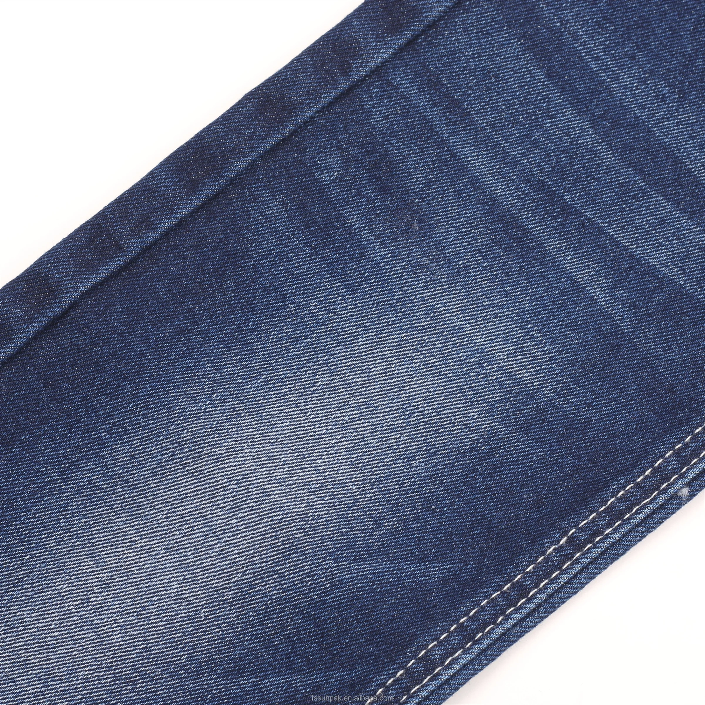 Best Sell Best Quality Affordable Price 12.3oz/417gsm Comfortable Stretch Heavy Weight No Slub OA Indigo Twill Fabric Denim