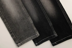 Top Quality Workable Price 9.5 oz Big Wide 180cm soft hand feeling slub  sulfur black   Denim Fabric for men's Jeans