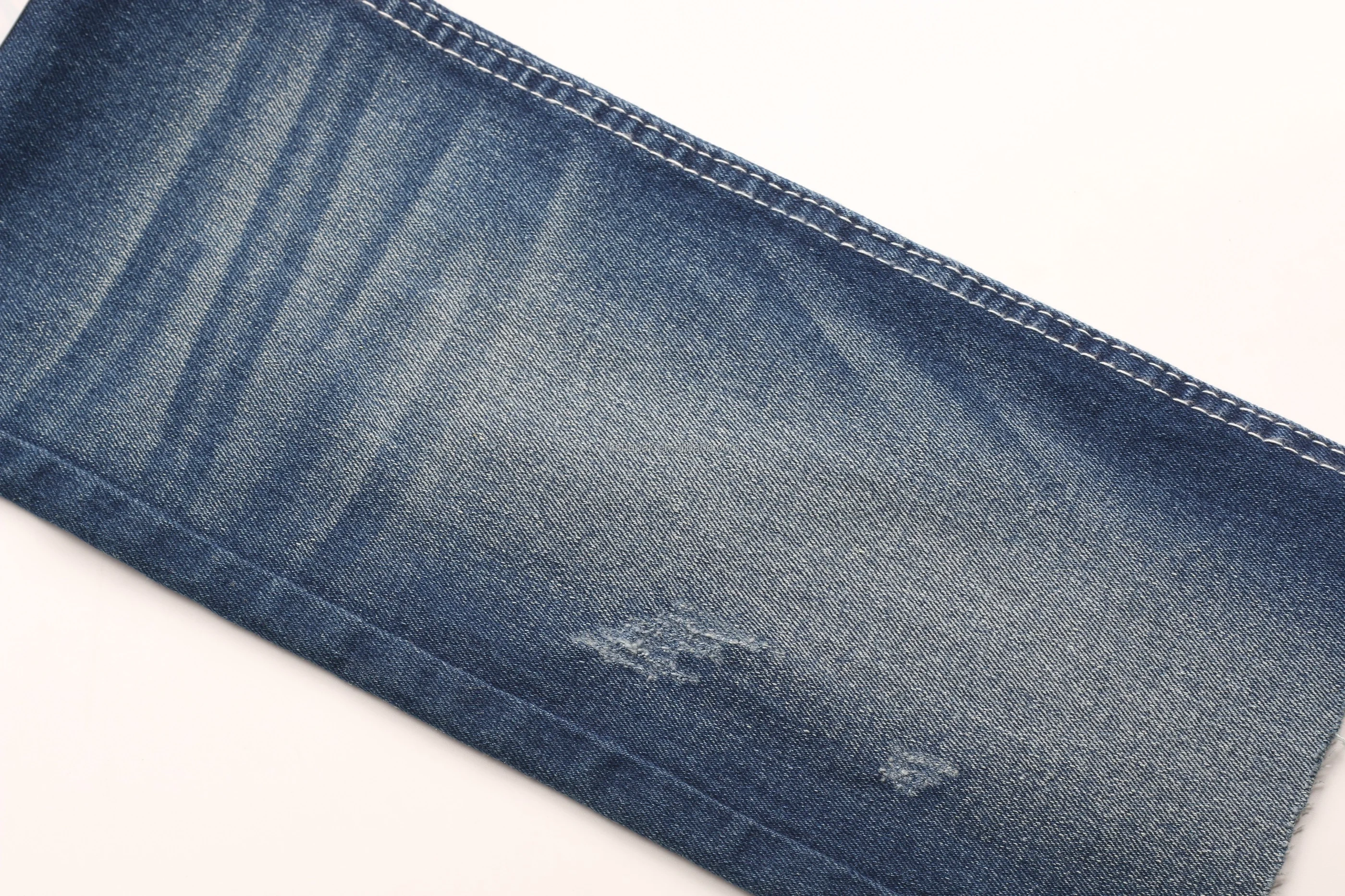 Low Price 10% Viscose 10.3oz 350GSM 182cm No Slub Comfortable Stretch Soft Hand Feel TR Denim Fabric