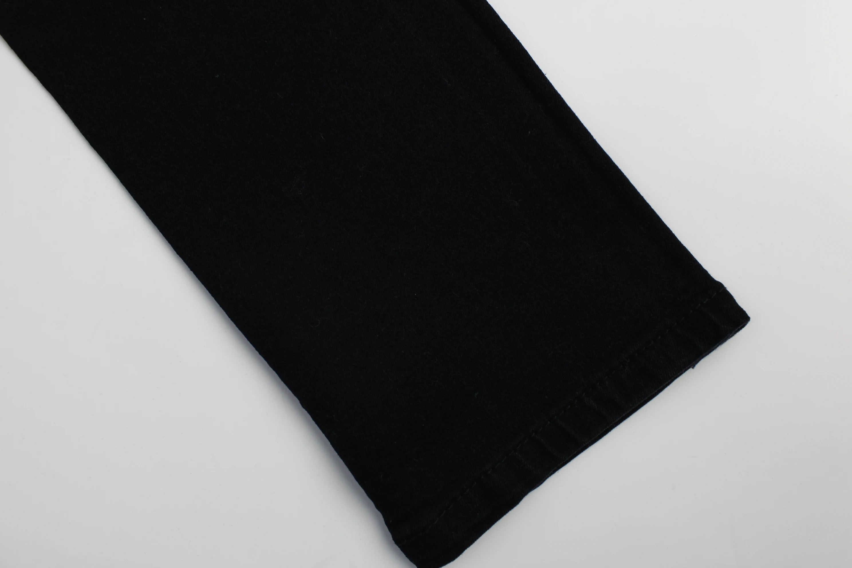 A Quality Cheap Price 70%Cotton 30%Poly 8.8OZ 180cm Width TC Welf Indigo Blue+Grey Rigid Denim Fabric Jeans