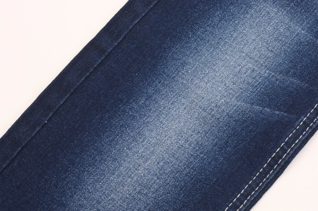 Chinese Factory Hot Sale High Elastic Dark Blue   Cotton/Poly/Spandex Denim Fabric for men Jeans