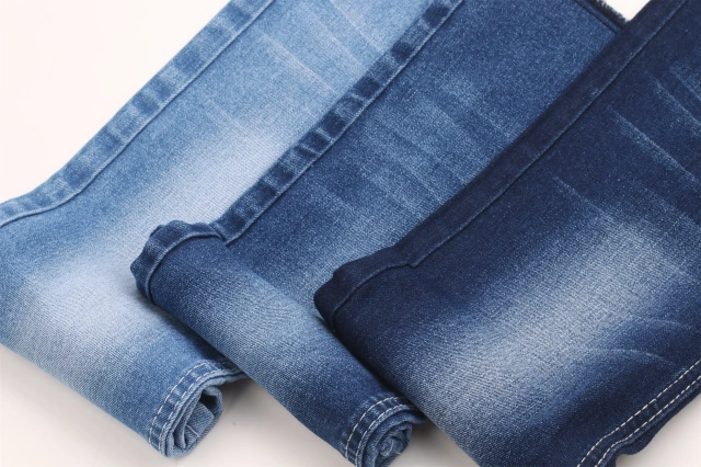 Chinese Factory Hot Sale High Elastic Dark Blue   Cotton/Poly/Spandex Denim Fabric for men Jeans