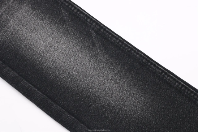 Top Quality China Big Factory Made OE Super Soft 10oz Big Width Sulfur Black Black TR Fabric Denim