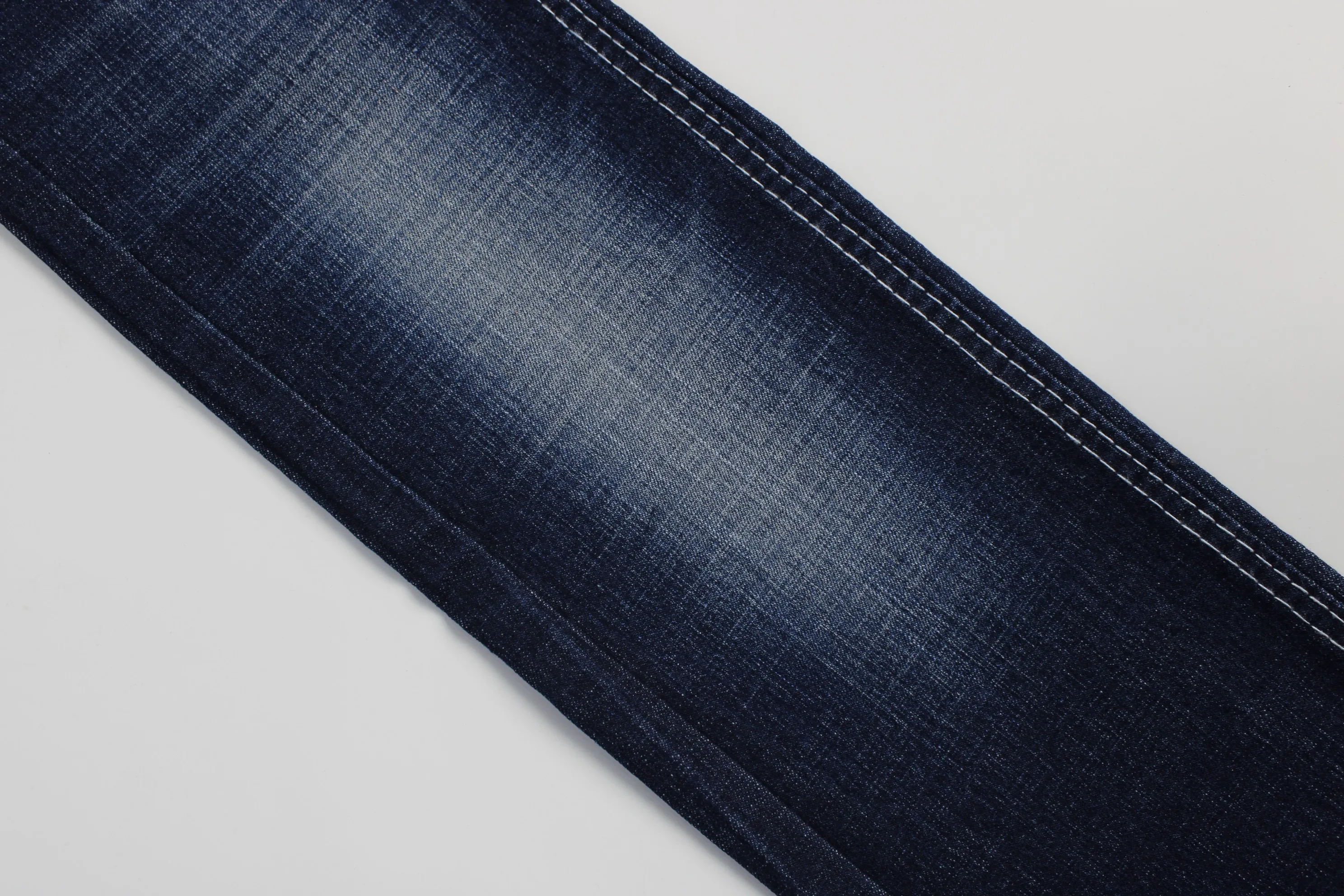 Top Quality Workable Price 9.5oz Big Wide 160cm Comfortable Stretch Dark Blue corss  Slub Denim Fabric for men's Jeans