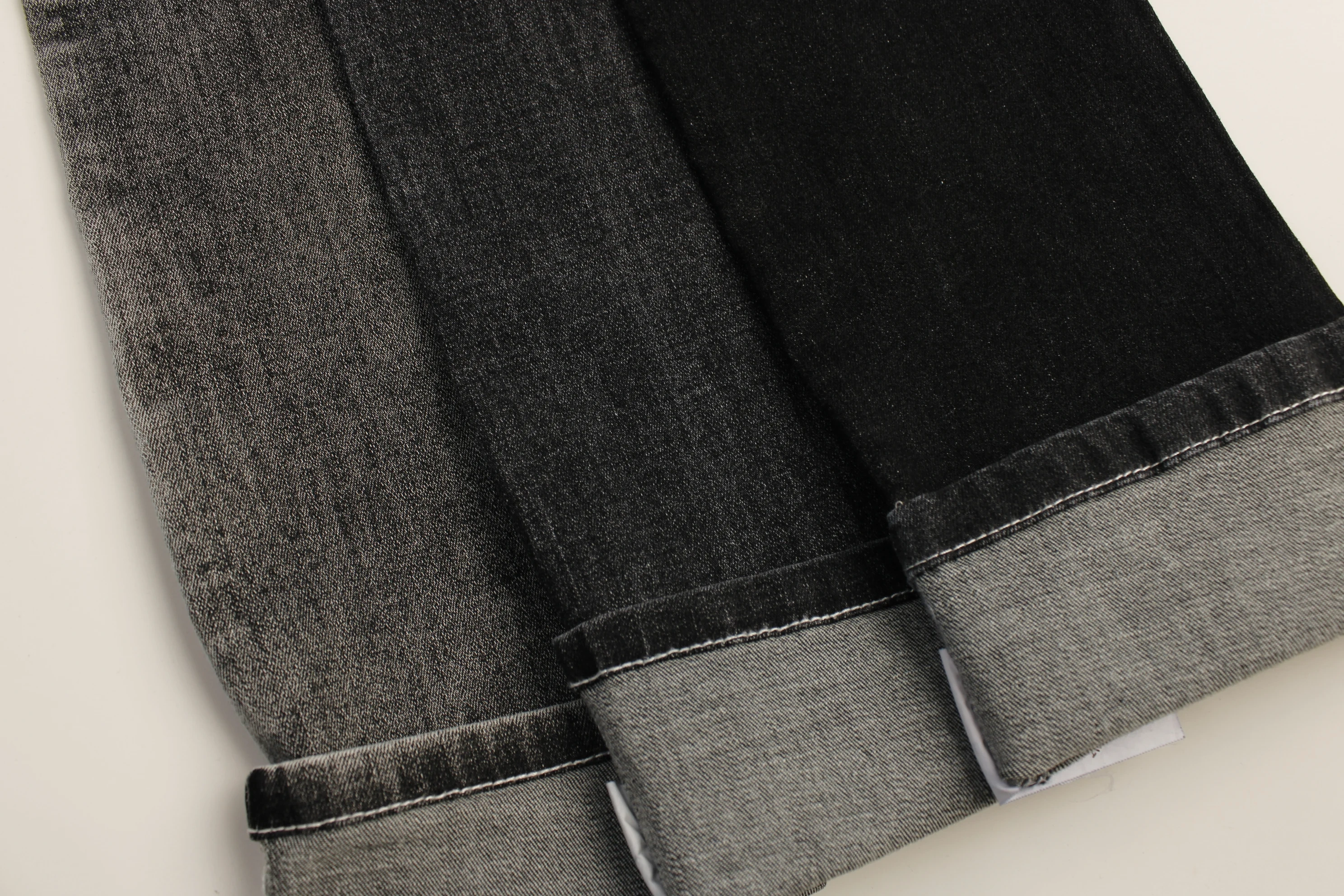 Levi's style denim jeans fabric 9.8 oz sulfur  black   OA high quality stretch fabric for jeans