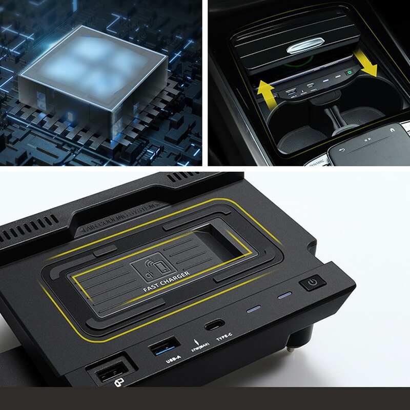 BENZ  Aクラス AMG アクセサリー パーツ ワイヤレス充電器 スマホ充電 BC156