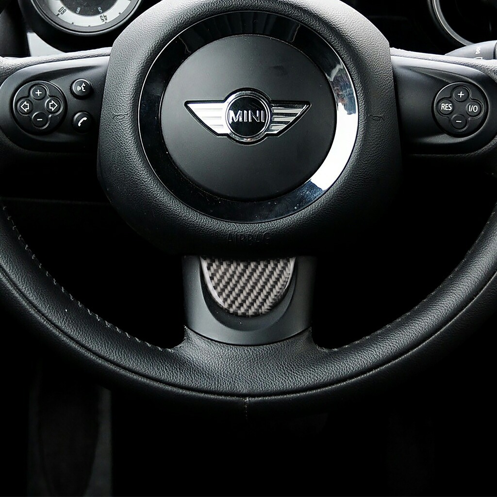 BMW ミニ MINI ワン クーパー アクセサリー カスタム パーツ インテリアパネル ステアリングガーニッシュ MN231