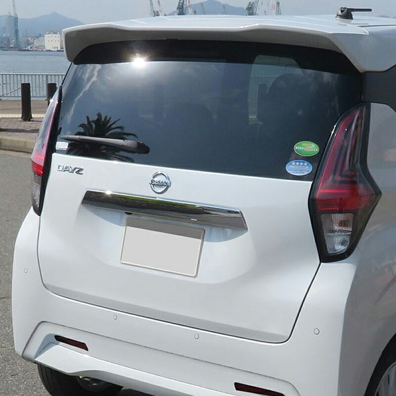 日産 デイズ DAYZ 三菱 eK ワゴン クロス スペース バックドアガーニッシュ ライセンスガーニッシュ カスタム パーツ アクセサリー ND006