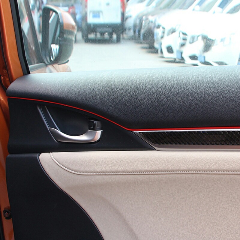 スリムモール 5ｍ ヘラ付き インテリア カラー モール ライン パネル 車 内装 デザイン 隙間 エッジ コンソール 5色 TX105