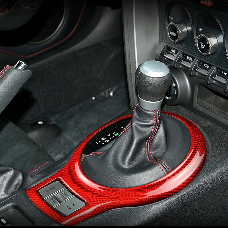 TOYOTA トヨタ86 SUBARU スバルBRZ アクセサリー カスタム パーツ リアルカーボンシフトガーニッシュ TE107