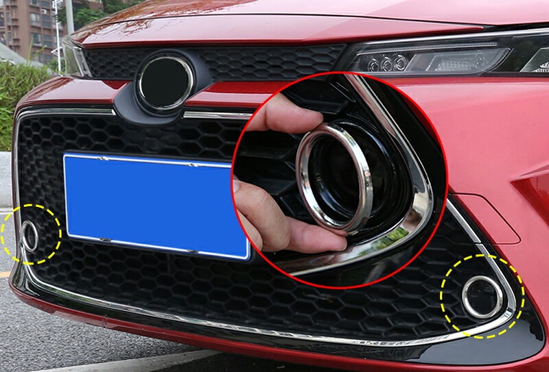 TOYOTA トヨタ ニューカローラ 210系 セダン ツーリング スポーツ アクセサリー フォグランプリング FO014