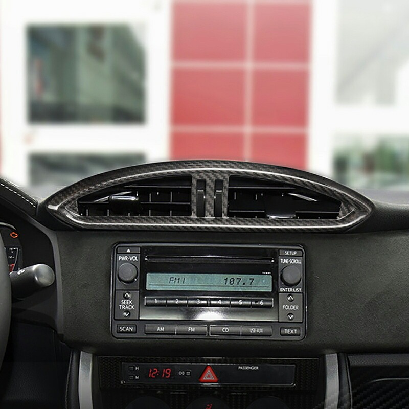 TOYOTA トヨタ86 SUBARU スバルBRZ アクセサリー カスタム パーツ リアルカーボン吹き出し口ガーニッシュ TE106