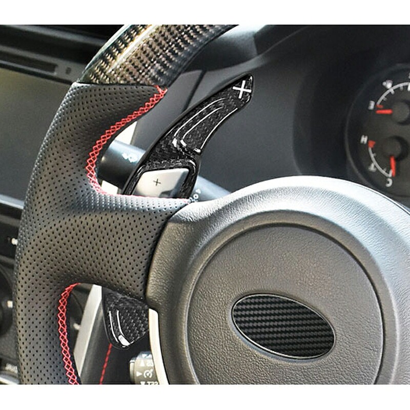 TOYOTA トヨタ86 SUBARU スバルBRZ アクセサリー カスタム パーツ リアルカーボンパドルシフトカバー TE101
