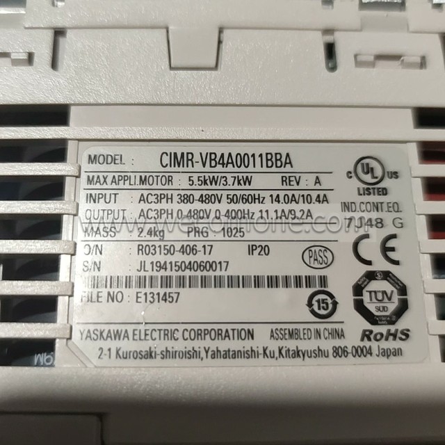 Yaskawa V1000 series inverter CIMR-VB4A0011BBA 3.7kw/5.5KW