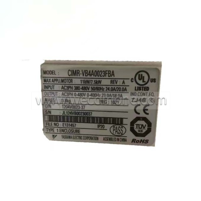 Yaskawa inverter CIMR-VB4A0023FBA 7.5KW/11KW