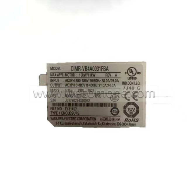 Yaskawa V1000 series inverter CIMR-VB4A0031FBA 15KW/11KW