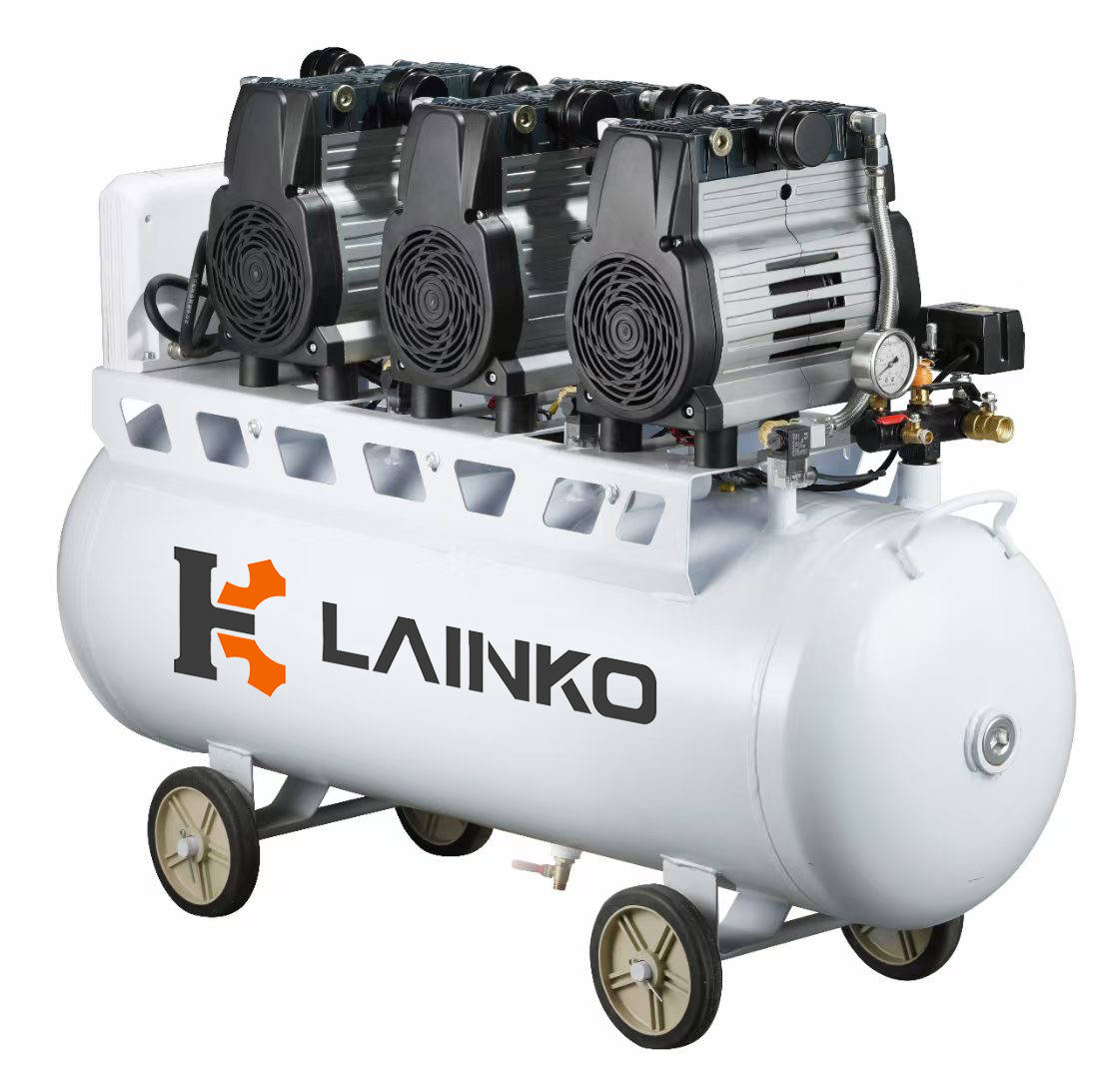 Large industrial oil-free air compressor