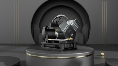 Abdominal suction pump head