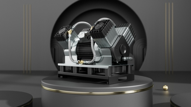 Abdominal suction pump head