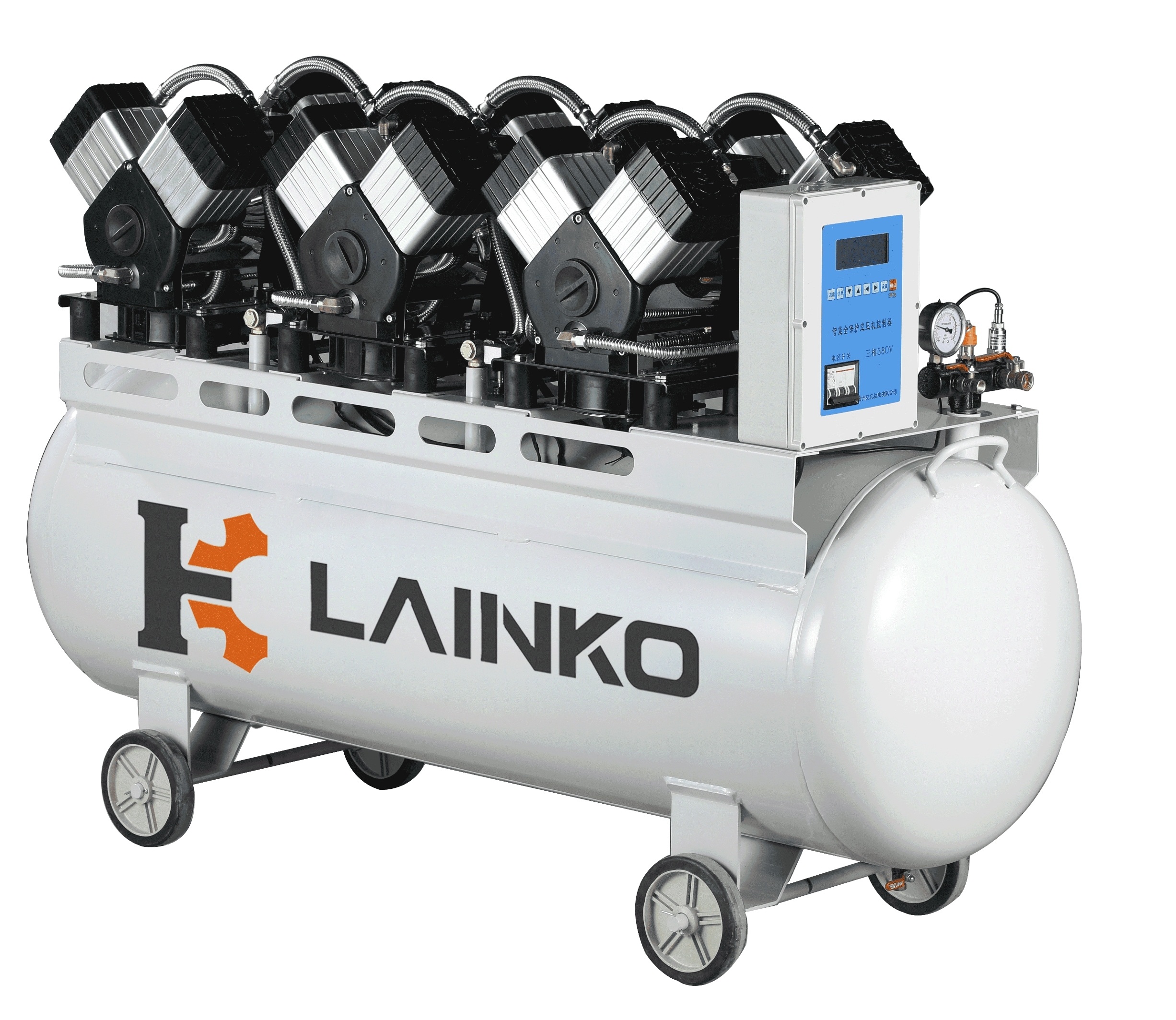 Oil-free belly suction air compressor