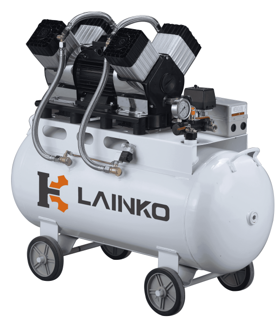 Oil-free belly suction air compressor