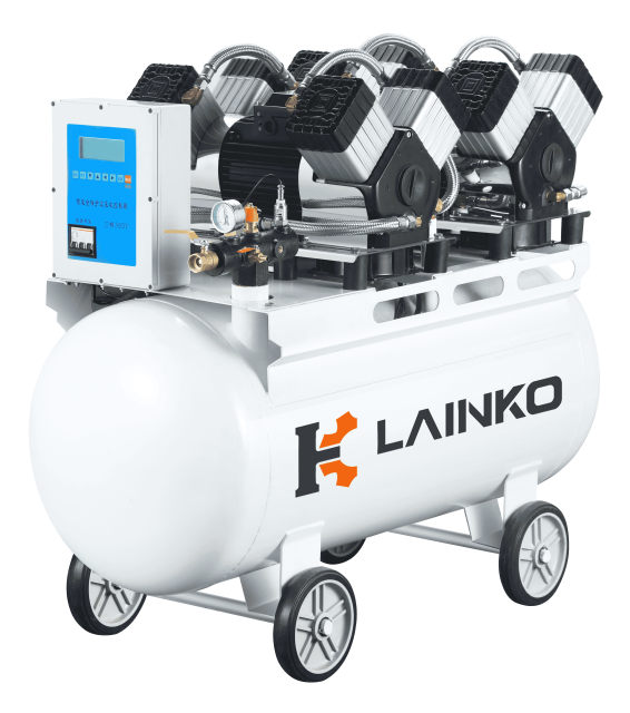 Oil-free belly suction air compressor