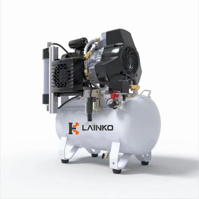 Oil-free belly suction air compressor