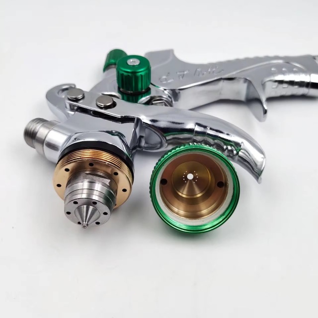 600ml Pneumatic Paint Spray Gun 2008 Green Version | High Atomization HVLP Spray Gun