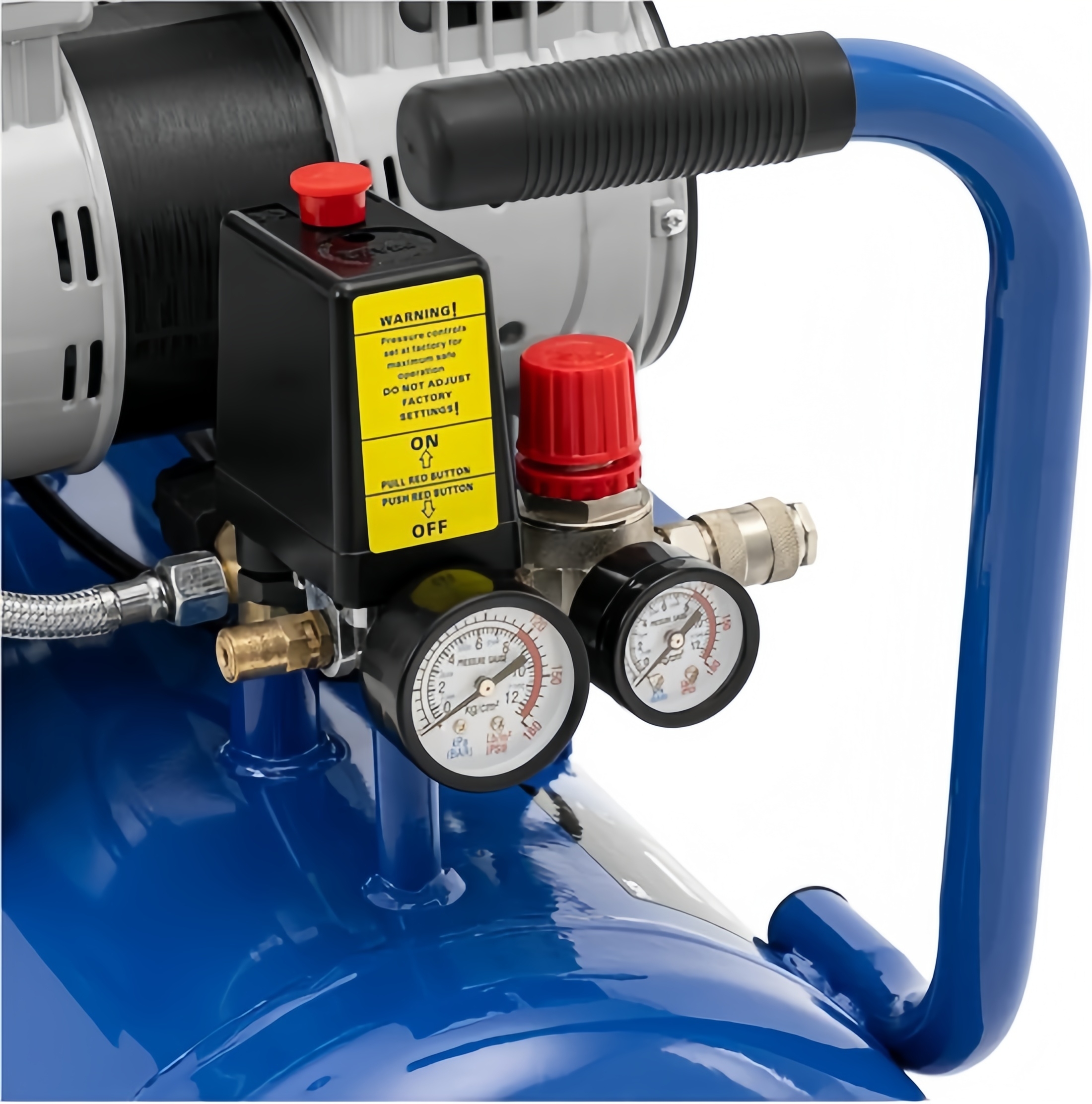 15kW 2HP Portable Silent Oil-free Air Compressor｜50L High Efficiency Low Noise Design