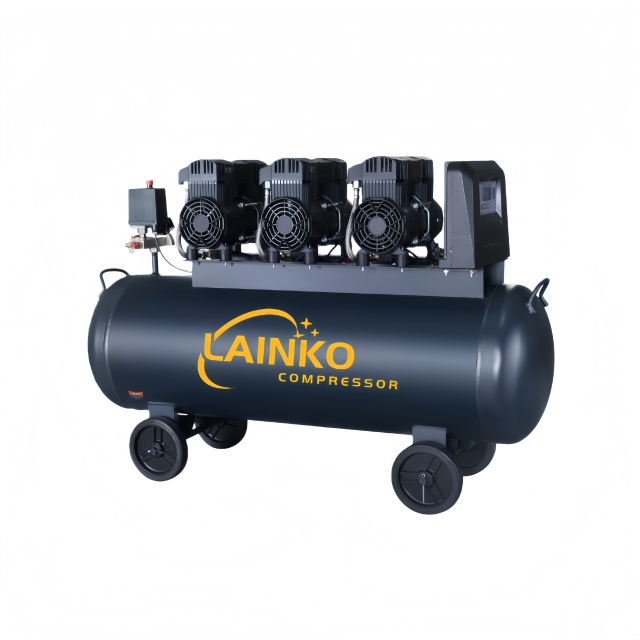 Oil-Free Air Compressor LK1200*3-110L 3600W 110L Silent Air Compressor