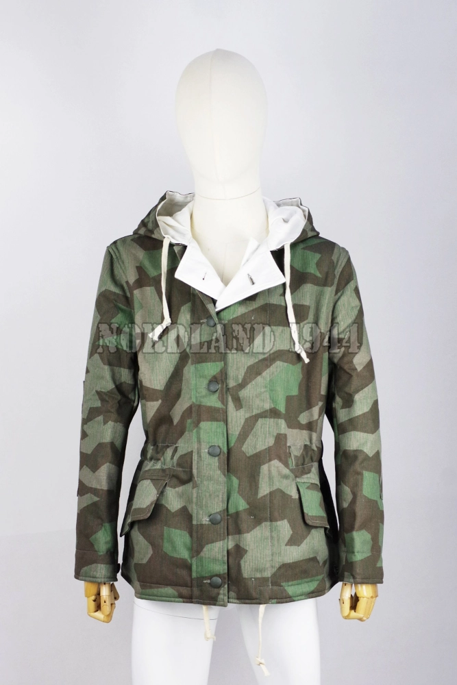 WWII German Splinter Pattern Camouflage Reversible Winter Parka