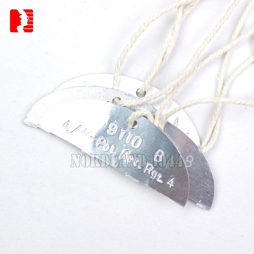 German Erkennungsmarke, Identity Tags,Dag Tags High-end Replica Free Engraving