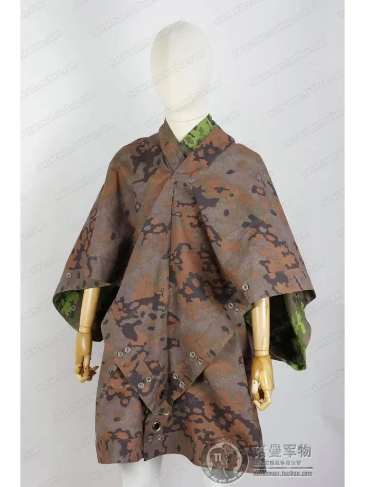 Reproduction Cosplay German M31 Oak-Leaf Camouflage Quarter Shelter Poncho Zeltbahn Camouflage  Specialized Clothing Nordland